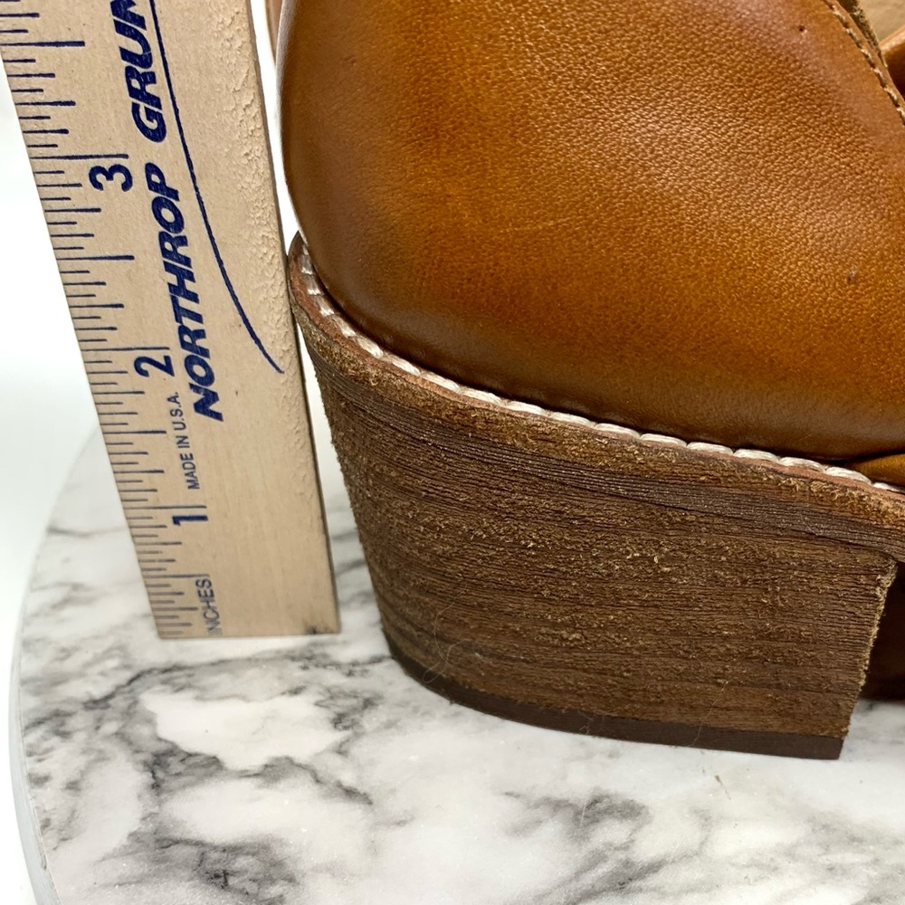 Madewell The Brady Brown Leather Pointed Toe Lowcut Booties 9.5 Classic Boho - Picture 13 of 16